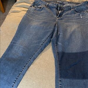 Old Navy Blue Skinny Jeans with Subtle Fade